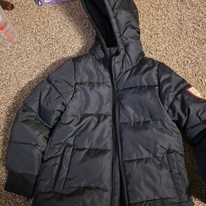 Okie Dokie Black Puffer Jacket for Kids